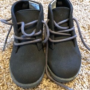 New Gymboree Black Combat Boots Size 5